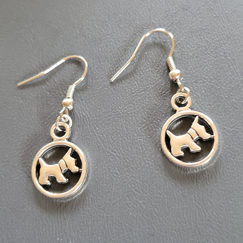 Adorable Doggie Wire Earrings